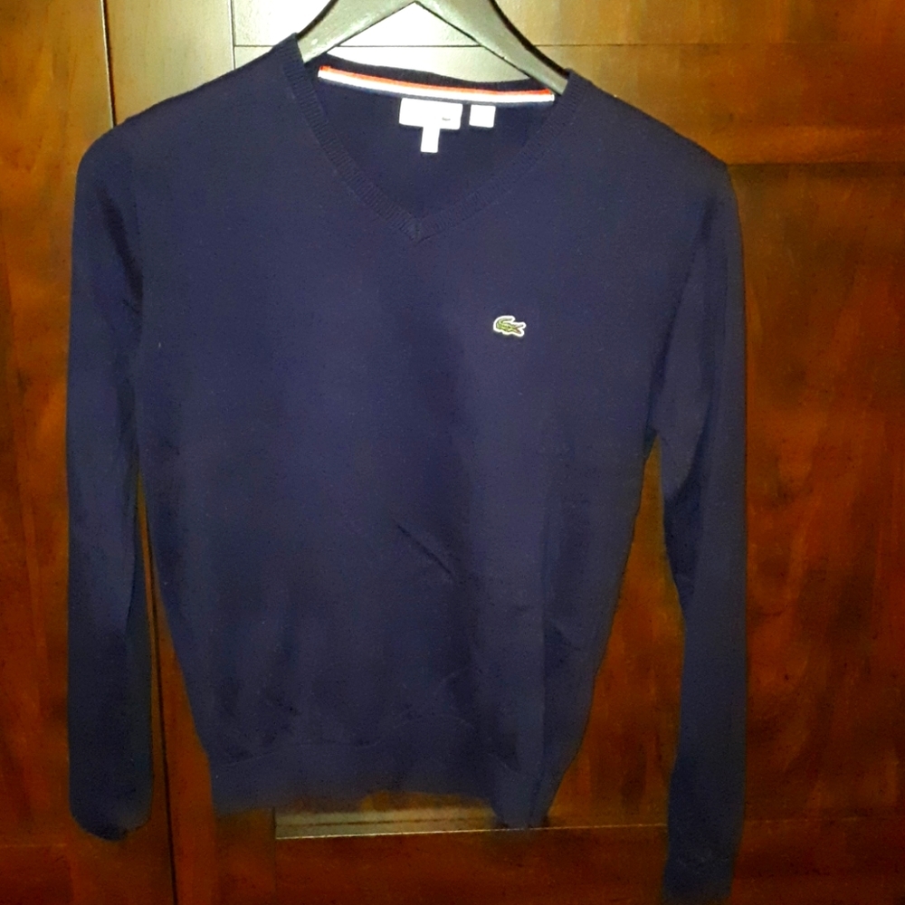 Boy's Lacoste navy blue sweater size 12